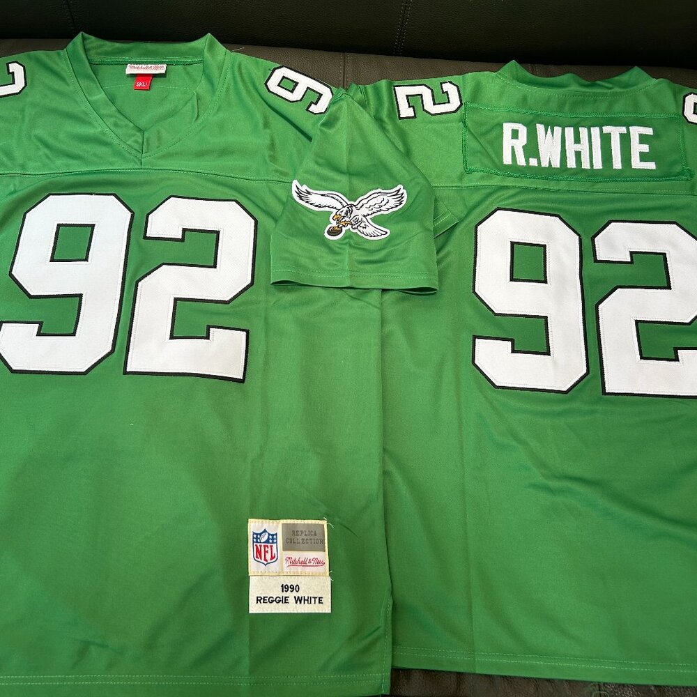 Mitchell and Ness PHILADELPHIA EAGLES REGGIE WHITE Men's JERSEY Sz M,L,XL,2X NWT